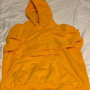 Vibrant Yellow Men's Hoodie Sweater